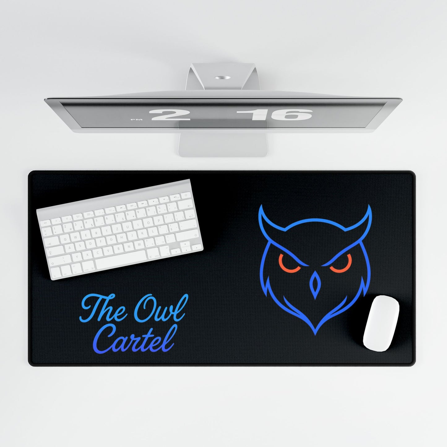 Owl Cartel Desk Mat - Stylish Office Decor, Gamer Accessories, Modern Desk Pad, Custom Mouse Pad, Unique Gift Idea